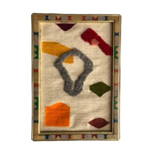 Multicolored Amazigh Wool Wall Rug