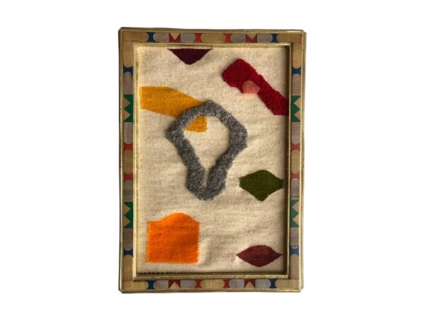 Multicolored Amazigh Wool Wall Rug