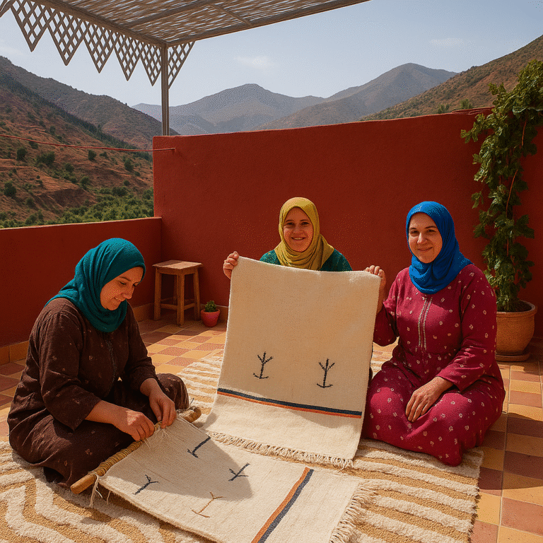 Cooperative Yagor Authentic Amazigh Carpet From The Atlas Mountains ChatGPT Image Jul 26 2025 04 06 45 PM